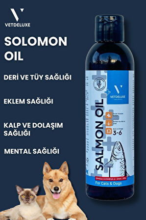 Salmon Oil Omega 3-6 İçeren Deri Tüy Sağlığını Destekleyen Somon Yağı 200 Ml