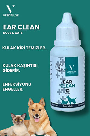 Ear Clean Hijyen Losyon Kediler ve Köpekler İçin Kulak Temizleme ve Bakım Solüsyonu 50 Ml