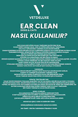 Ear Clean Hijyen Losyon Kediler ve Köpekler İçin Kulak Temizleme ve Bakım Solüsyonu 50 Ml