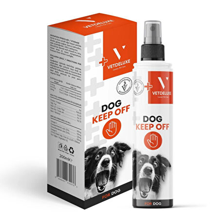 VETDELUXE Dog Keep Off Köpek İşaretleme Engelleyici, İç Mekan Uzaklaştırıcı Sprey 150 Ml