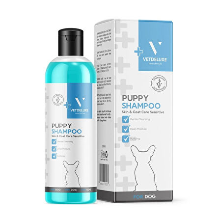VETDELUXE Dog shampoo Puppy Yavru Köpeklere Özel Şampuan 200 ml 