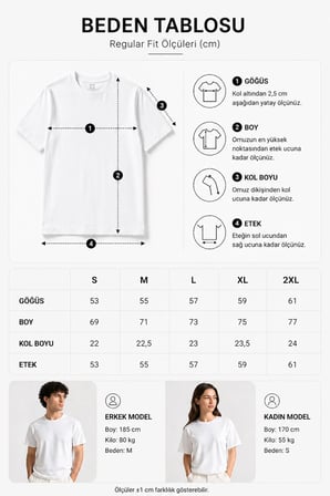 Calmera | %100 Pamuk Regular Fit T-Shirt  | Kadın Erkek Unisex Bisiklet Yaka Basic Tişört | Beyaz