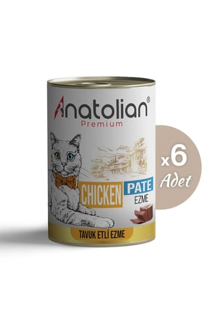Anatolian Premium Tavuklu Ezme Yetişkin Kedi Konservesi 6'lı (6 x 400 gr)