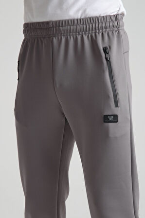 Gri - XL Erkek Cep Detaylı Jogger Eşofman Altı