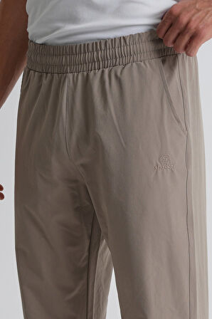 Taş - 3XL Lacivert Beli Bağcıklı Arka Cep Detaylı Rahat Kalıp Erkek Eşofman Alt