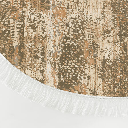 Dekoreko İnci Halı Dijital Saçaklı Oval 1897 Desen 1