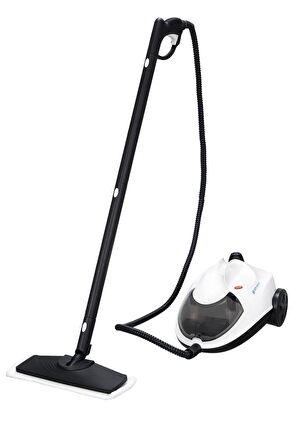 BE-3450 Çok Fonksiyonlu Saklama Hazneli 5 Bar 5m Kablo 2L Su Hazneli Buharlı Temizlik Makinesi Beyaz BE-3450, one size