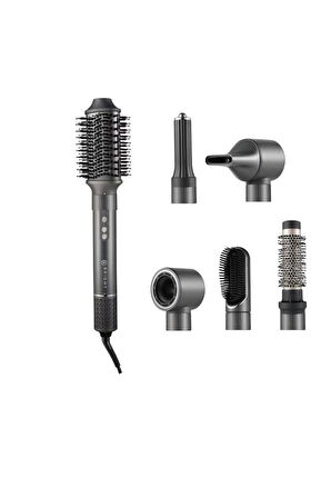 Bright Elegance BE-5117 6 in 1 BLDC Saç Şekillendirici Set Antrasit