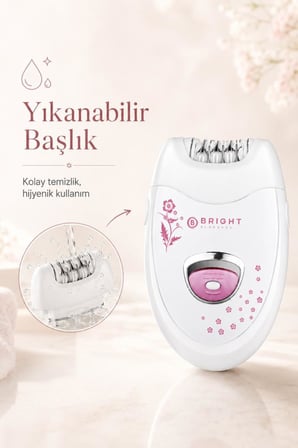Bright Elegance BE-1196 Kablosuz Şarjlı 2 Kademe 18 Çift Cımbız Epilasyon Aleti