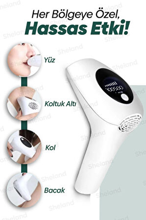 Sheland Pro Ipl Lazer Epilasyon Tüy Alma Cihazı 8 Kademeli 900.000 Atım