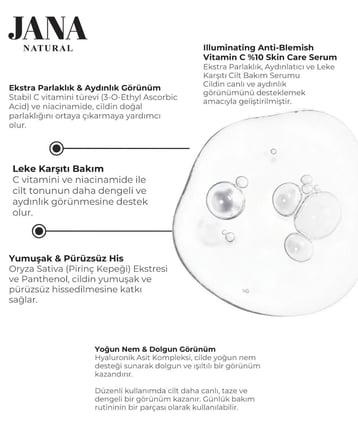 Vitamin C Aydınlatıcı ve Leke Karşıtı Serum