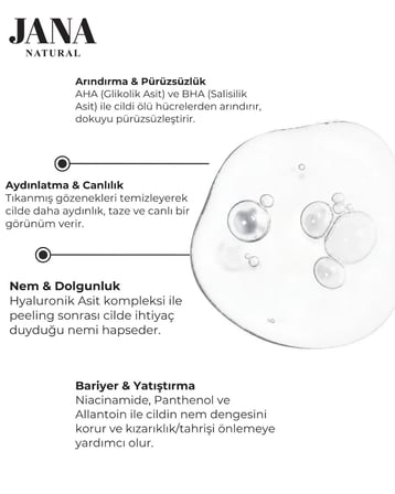 Peeling Etkili AHA & BHA Cilt Bakım Serumu