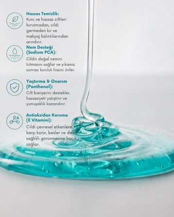 Kuru ve Hassas Ciltler İçin Yüz Temizleme Jeli