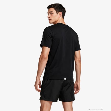 Reflect TVF Voleybol Mili Takım Erkek Nakışlı Siyah Forma T-Shirt