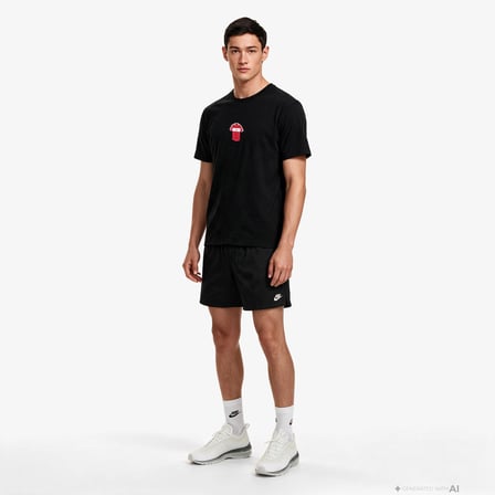 Reflect TVF Voleybol Mili Takım Erkek Nakışlı Siyah Forma T-Shirt