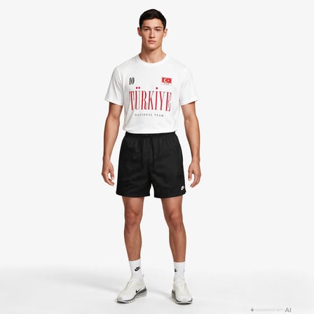 Reflect Türkiye Voleybol Federasyonu Erkek Beyaz Türkiye T-Shirt