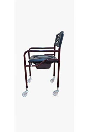 Medikalcim MEDİKALCİM Derili Hasta Tuvalet Sandalye