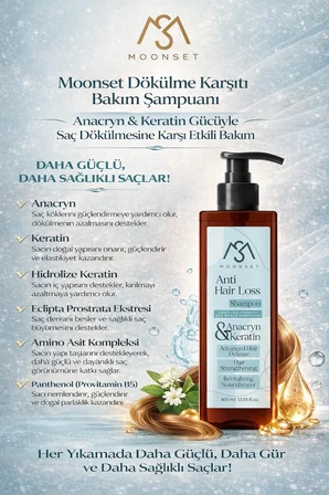 Moonset Dökülme Karşıtı Saç Bakım Şampuanı 400 ml
