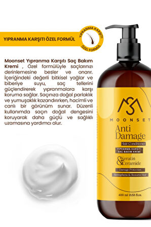 Moonset Yıpranma Karşıtı Saç Bakım Kremi (Keratin & Ceramide)