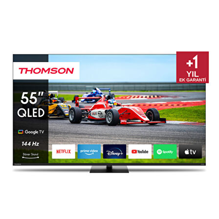 Thomson 55QG7C14 55” 139 Ekran Uydu Alıcılı 4K Ultra HD Google Smart 144 Hz QLED Pro TV