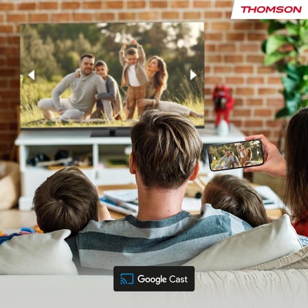 Thomson Tv 32 Inç (80 Cm) Fhd QLED Smart Google Tv, 12V Adaptör, Sesli Kontrol, Google Cast, Dolby Audio, HDR10, Wifi, Bluetooth, 3x Hdmı, Beyaz, 32FQG3S15CW
