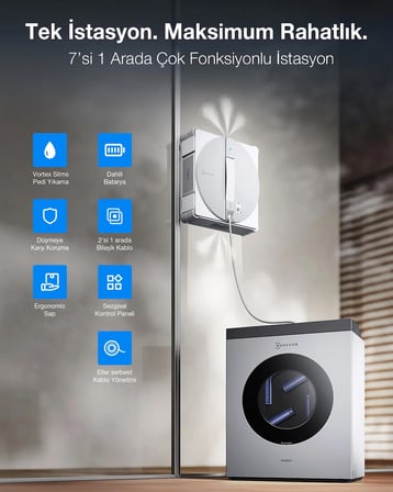 Ecovacs Winbot W3 Omni Cam Silme Robotu ve Cam Silme Solüsyonu
