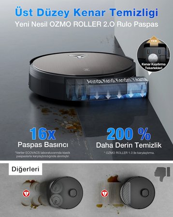 Ecovacs Deebot X11 Omnicyclone Robot Süpürge ve 2 Adet 1lt Solüsyon