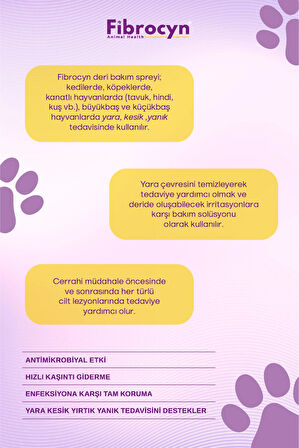 FİBROCYN Animal Health Deri Bakim Spreyi 100 ml