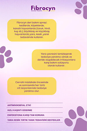 FİBROCYN Animal Health Deri Bakım Spreyi 500 ML