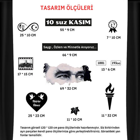 Ti-Play 10 Kasım Atatürk'ü Anma Okul Panosu Tasarımı