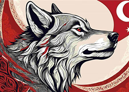 ASİL KURT 6 70X50CM KARTON ÇERÇEVESİZ TABLO