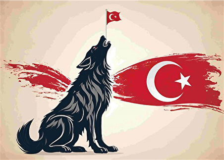 ASİL KURT 8 70X50CM KARTON ÇERÇEVESİZ TABLO