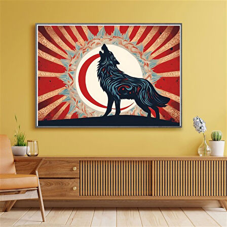 ASİL KURT 10 70X50CM KARTON ÇERÇEVESİZ TABLO