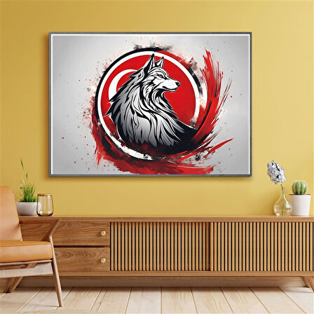 ASİL KURT 13 70X50CM KARTON ÇERÇEVESİZ TABLO