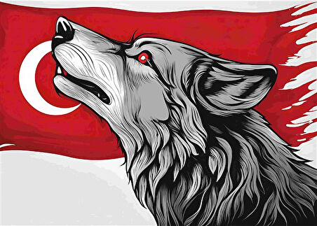 ASİL KURT 14 70X50CM KARTON ÇERÇEVESİZ TABLO