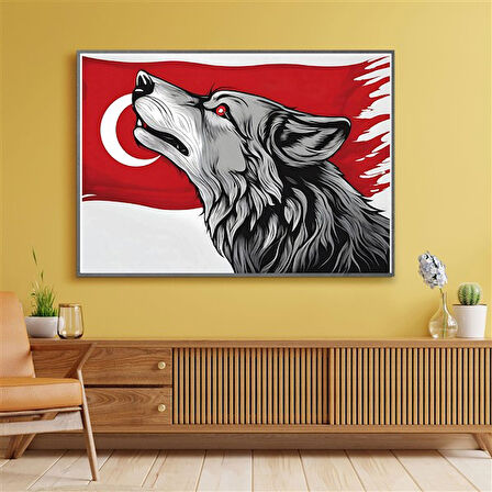 ASİL KURT 14 70X50CM KARTON ÇERÇEVESİZ TABLO