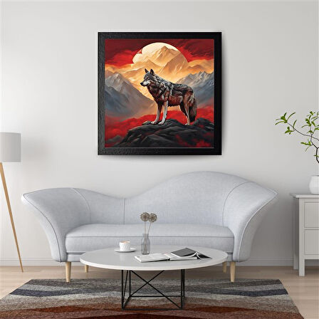 ASİL KURT 20 50X50CM PVC ÇERÇEVESİZ TABLO