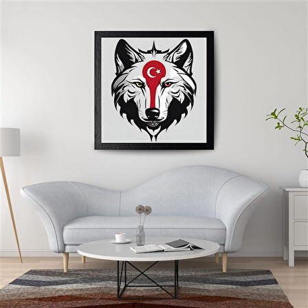 ASİL KURT 22 50X50CM PVC ÇERÇEVESİZ TABLO