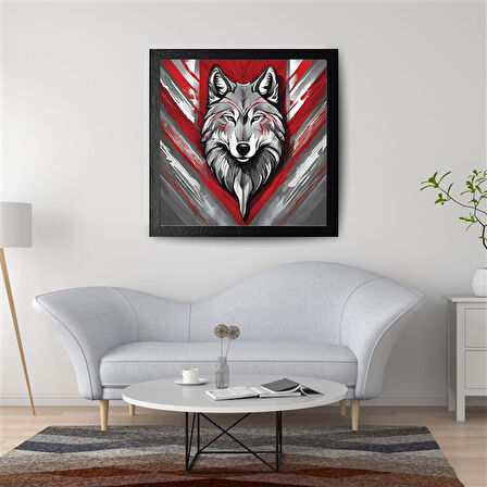 ASİL KURT 23 50X50CM PVC ÇERÇEVESİZ TABLO