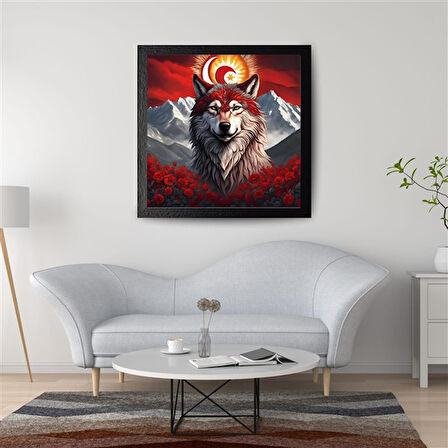 ASİL KURT 24 50X50CM PVC ÇERÇEVESİZ TABLO
