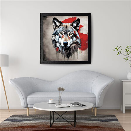 ASİL KURT 29 50X50CM PVC ÇERÇEVESİZ TABLO