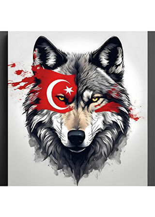 ASİL KURT 31 50X50CM PVC ÇERÇEVESİZ TABLO
