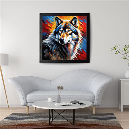 ASİL KURT 35 50X50CM PVC ÇERÇEVESİZ TABLO