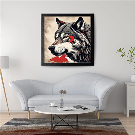 ASİL KURT 36 50X50CM PVC ÇERÇEVESİZ TABLO