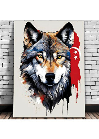 ASİL KURT 38 50X50CM PVC ÇERÇEVESİZ TABLO