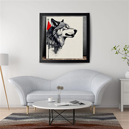 ASİL KURT 39 50X50CM PVC ÇERÇEVESİZ TABLO