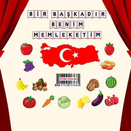 Ti-Play TUTUM VE YERLİ MALI HAFTASI OKUL PANO SÜSÜ (Bir Başkadır Benim Memleketim)