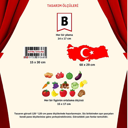 Ti-Play TUTUM VE YERLİ MALI HAFTASI OKUL PANO SÜSÜ (Bir Başkadır Benim Memleketim)