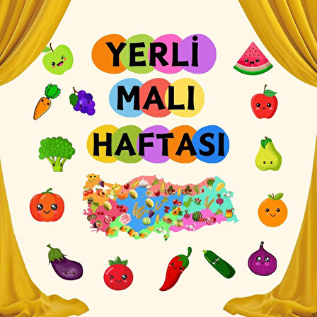 Ti-Play TUTUM VE YERLİ MALI HAFTASI OKUL PANO SÜSÜ