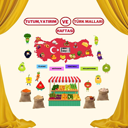 Ti-Play TUTUM YATIRIM VE YERLİ MALLARI HAFTASI PANO SÜSÜ